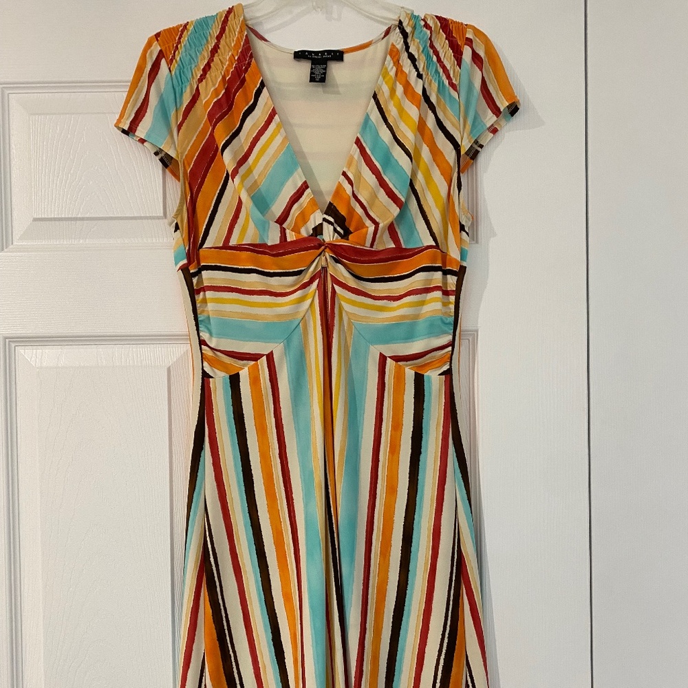 Laundry Multicolored Striped Dress Size 12
